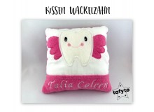 Stickdatei - ITH Kissen Wackelzahn und Fee